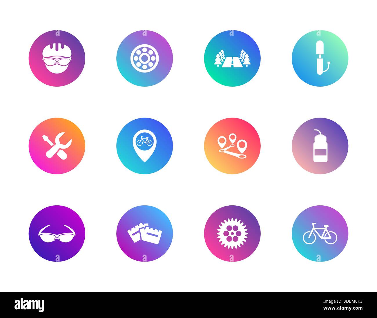 Recreation, travel, cycling Stock Vector