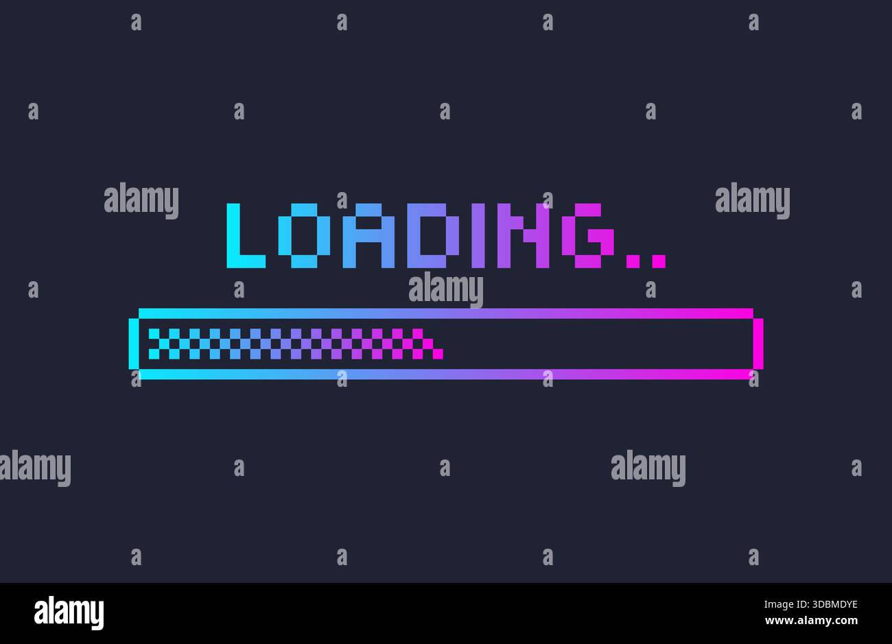 Colorful progress loading bar futuristic Stock Vector Images - Alamy