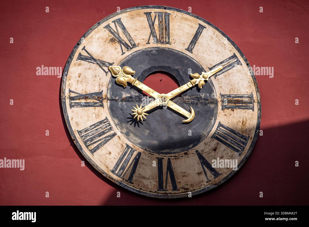 Old traditional clock face Stock Photo