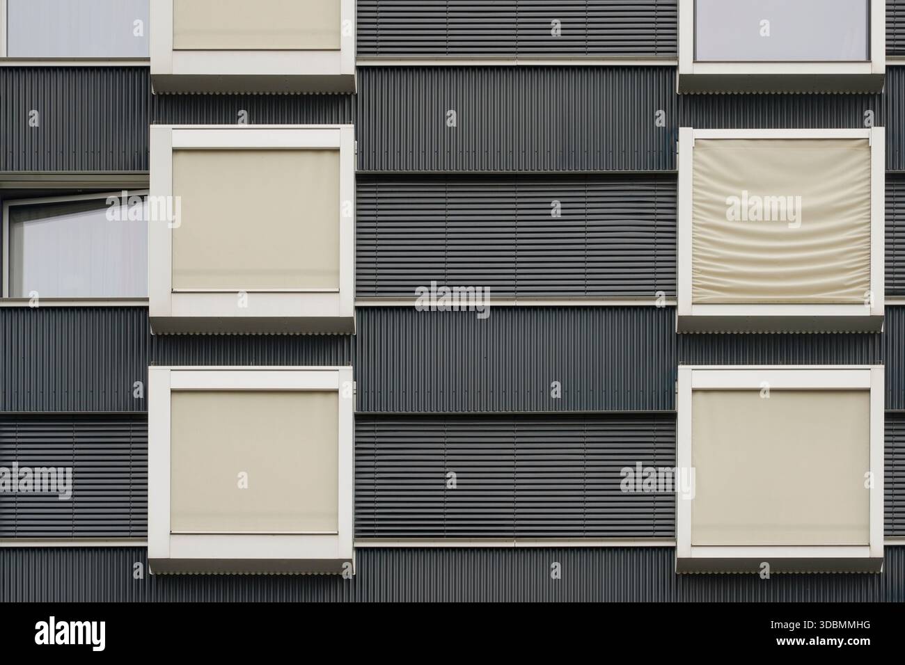 Protruding windows the hard turm park high rise in zurich hi-res stock ...