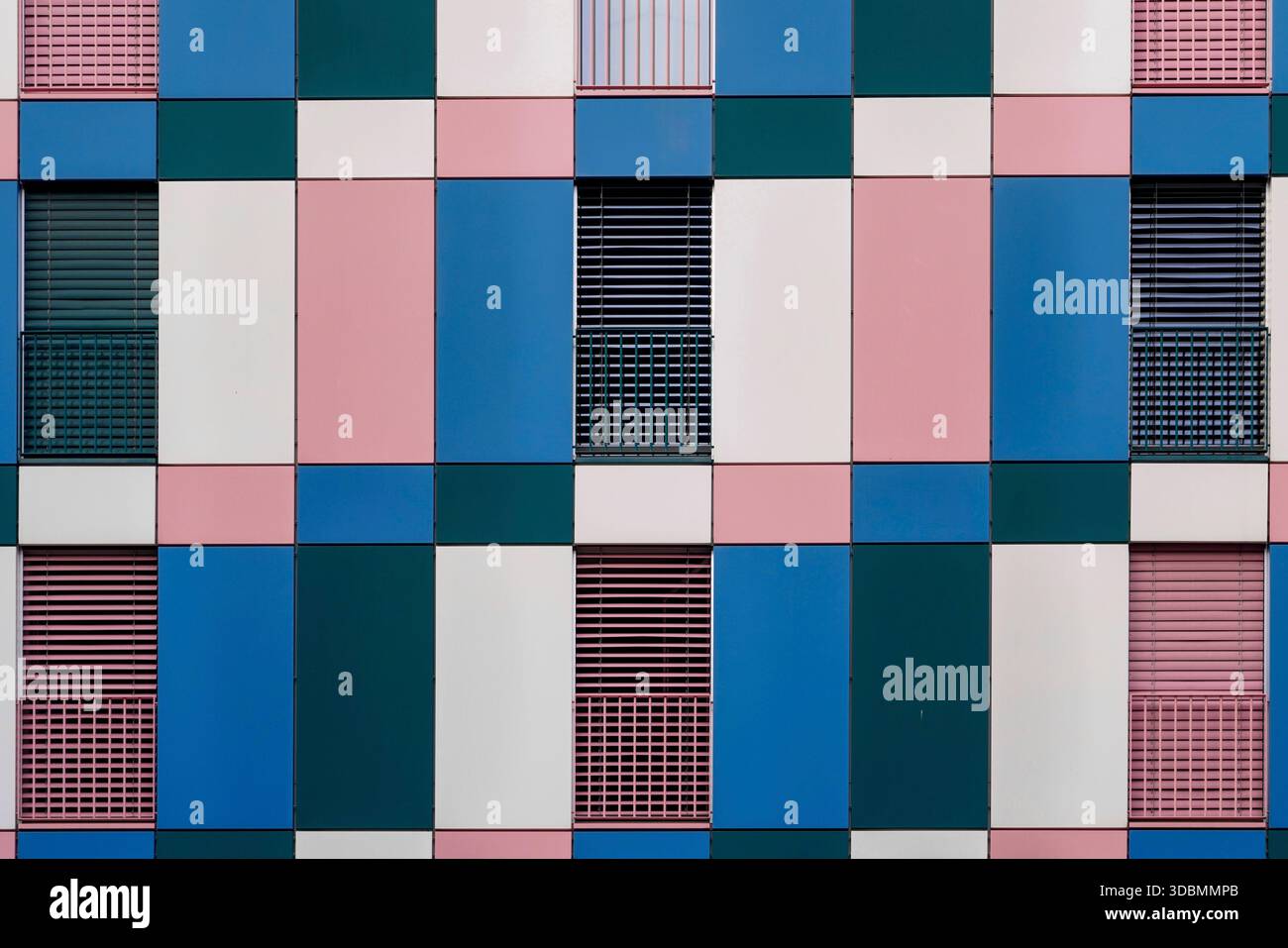 Patchwork Palette: Urban Quilt of Colors. In Zurich, Switzerland, this ...