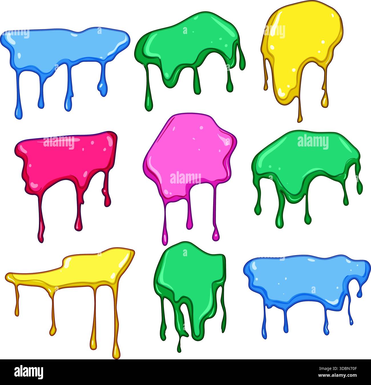 Colorful blobs pattern vibrant Stock Vector Images - Alamy