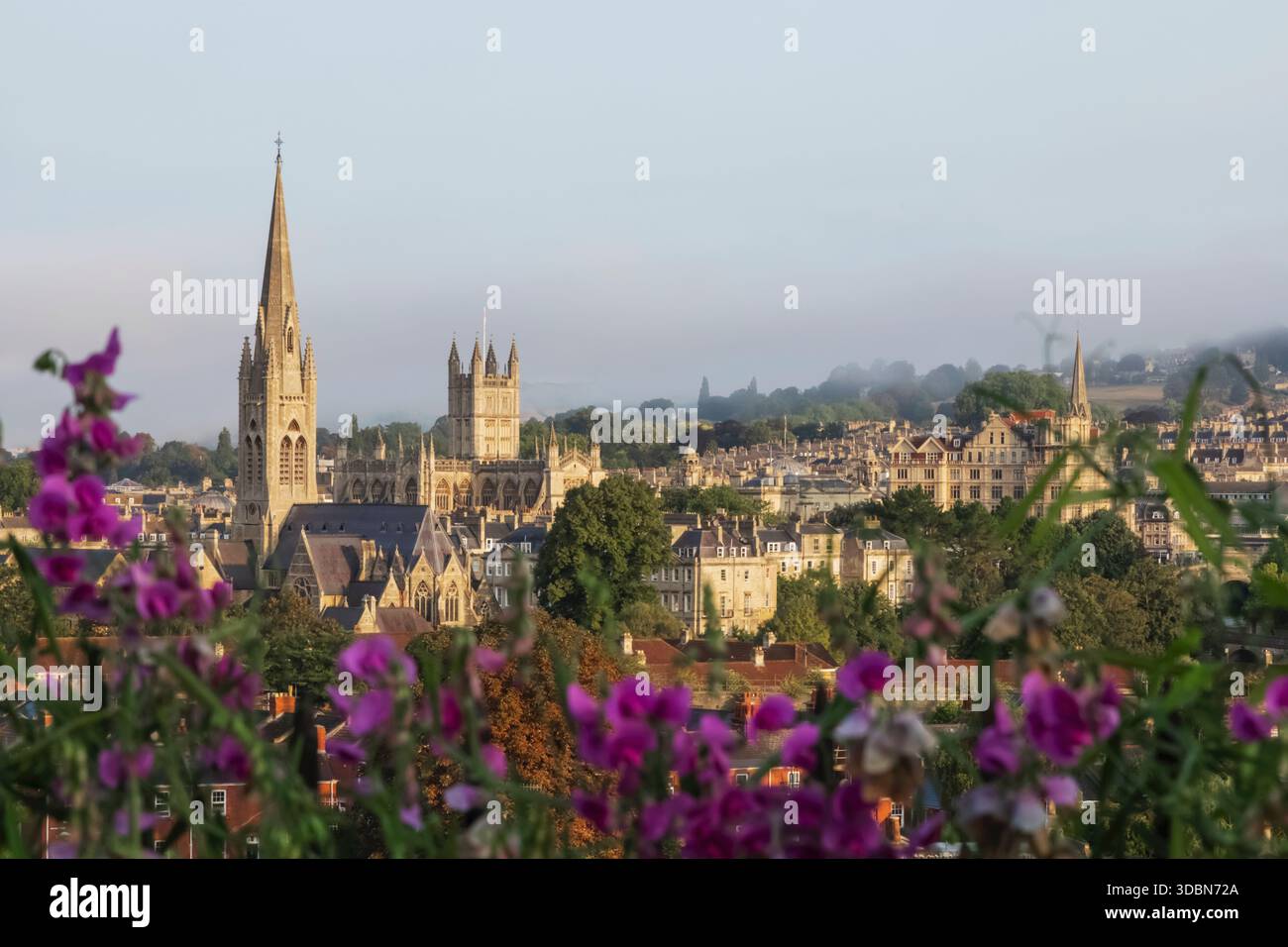 England, Somerset, Bath, Skyline City View Stock Photo