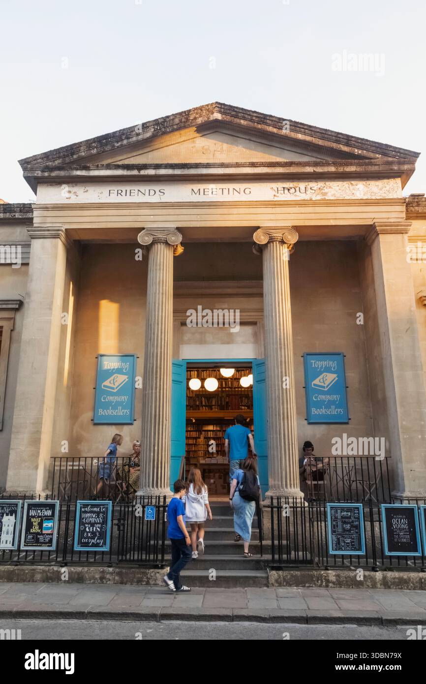 England, Somerset, Bath, Milsom Street, Topping Bookstore, Exterior View Stock Photo