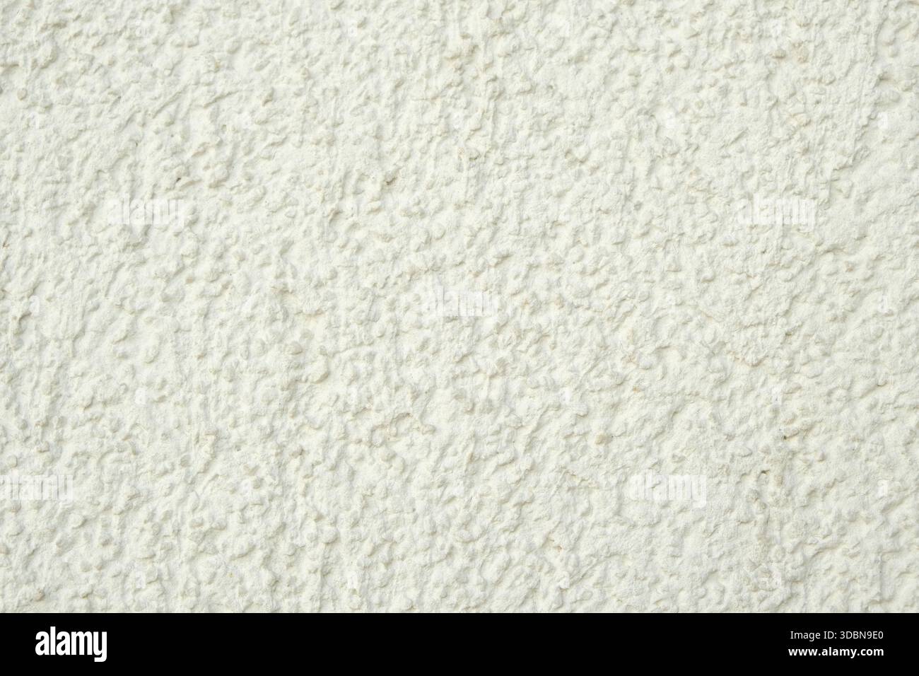 White Rough Plastered Wall Seamless Background Texture Stock Photo