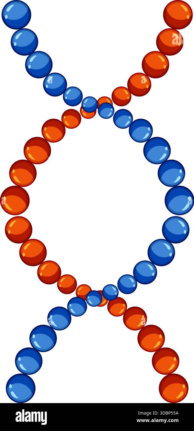 Dna double helix structure representing genetics and biology Stock ...