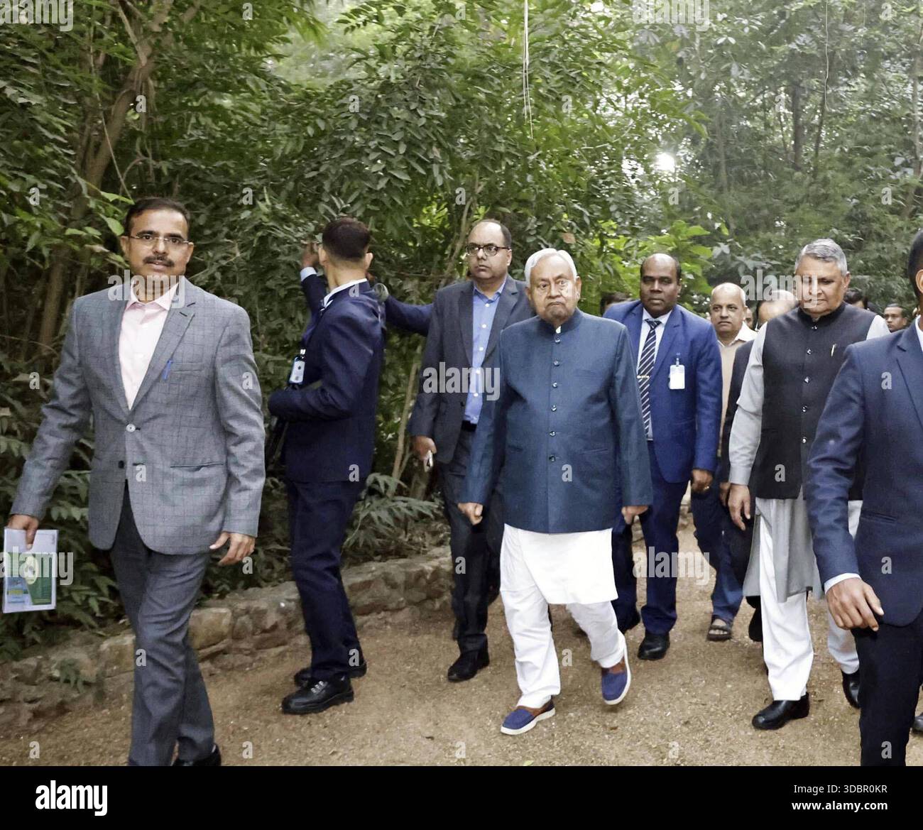 PATNA, INDIA - DECEMBER 17: Bihar Chief Minister Nitish Kumar visiting ...