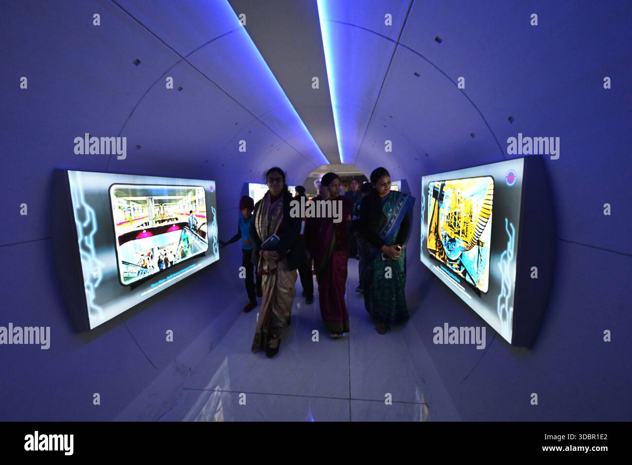 NEW DELHI, INDIA - DECEMBER 17: Visitors seen taking the tour of newly ...