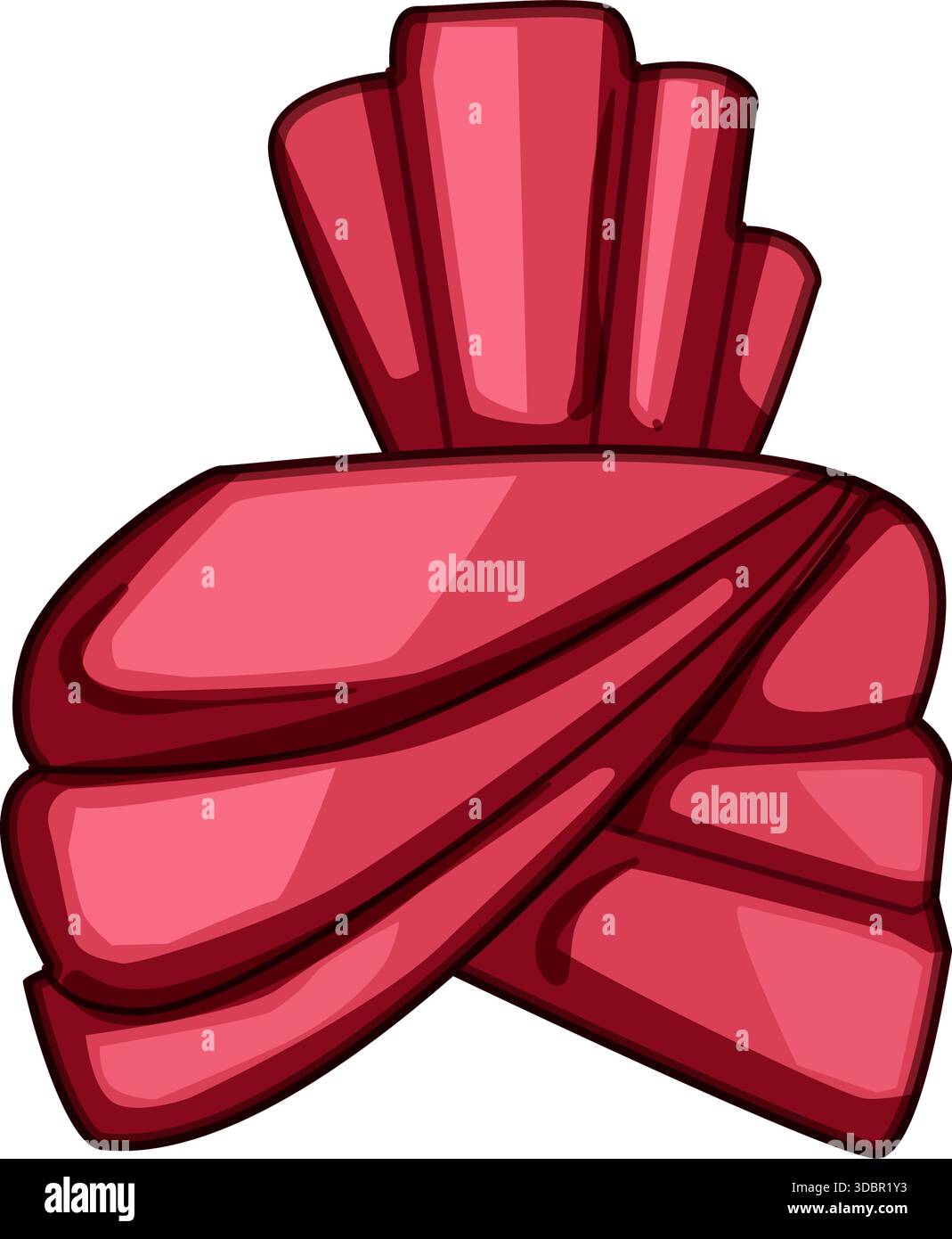 Red indian turban tradition vector illustration Stock Vector Image ...