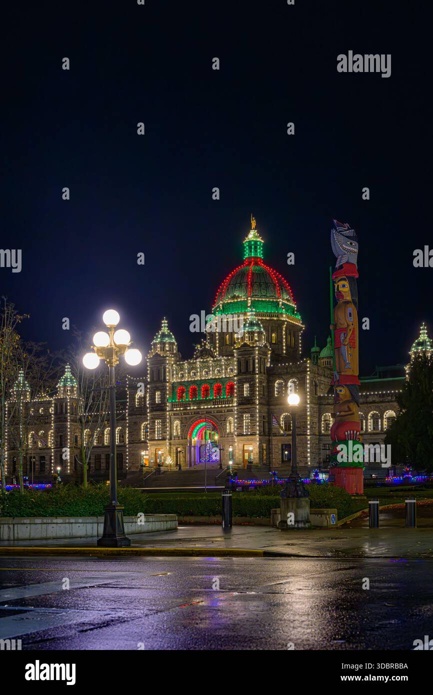 The British Columbia Legislature, Victoria, British Columbia, Canada Stock Photo