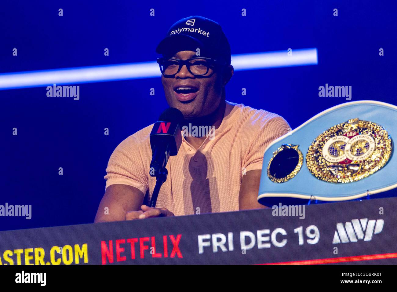 Anderson Silva speaks to the media during the press conference for the ...