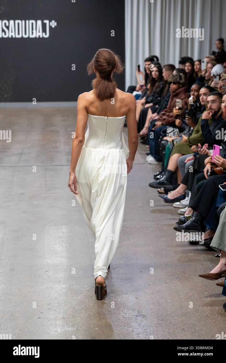 London, UK, 20th September 2025, It's day three of London Fashion Week with  ALISA DUDAJ at Fashion Scout. Alisa Dudaj slowly establishes herself as a  prominent figure- a visionary Albanian designer blending