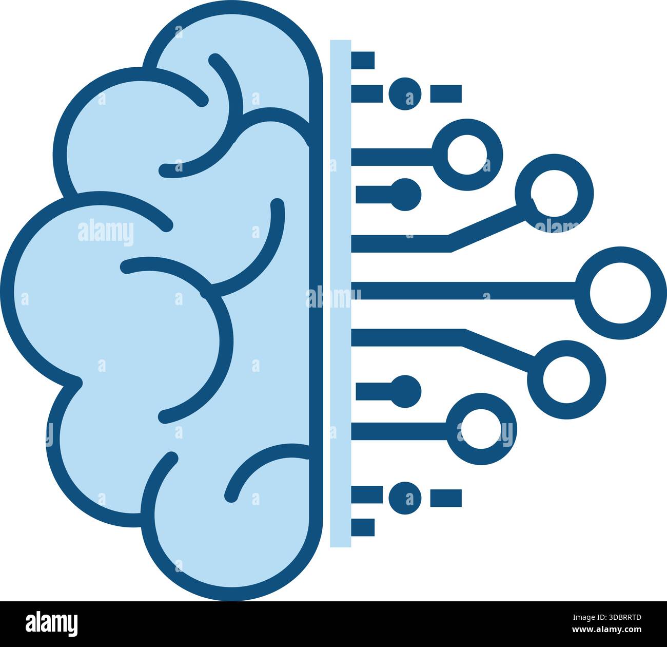 Ai Intelligence with Brain Symbol, Digital Circuit Board, circuit board ...