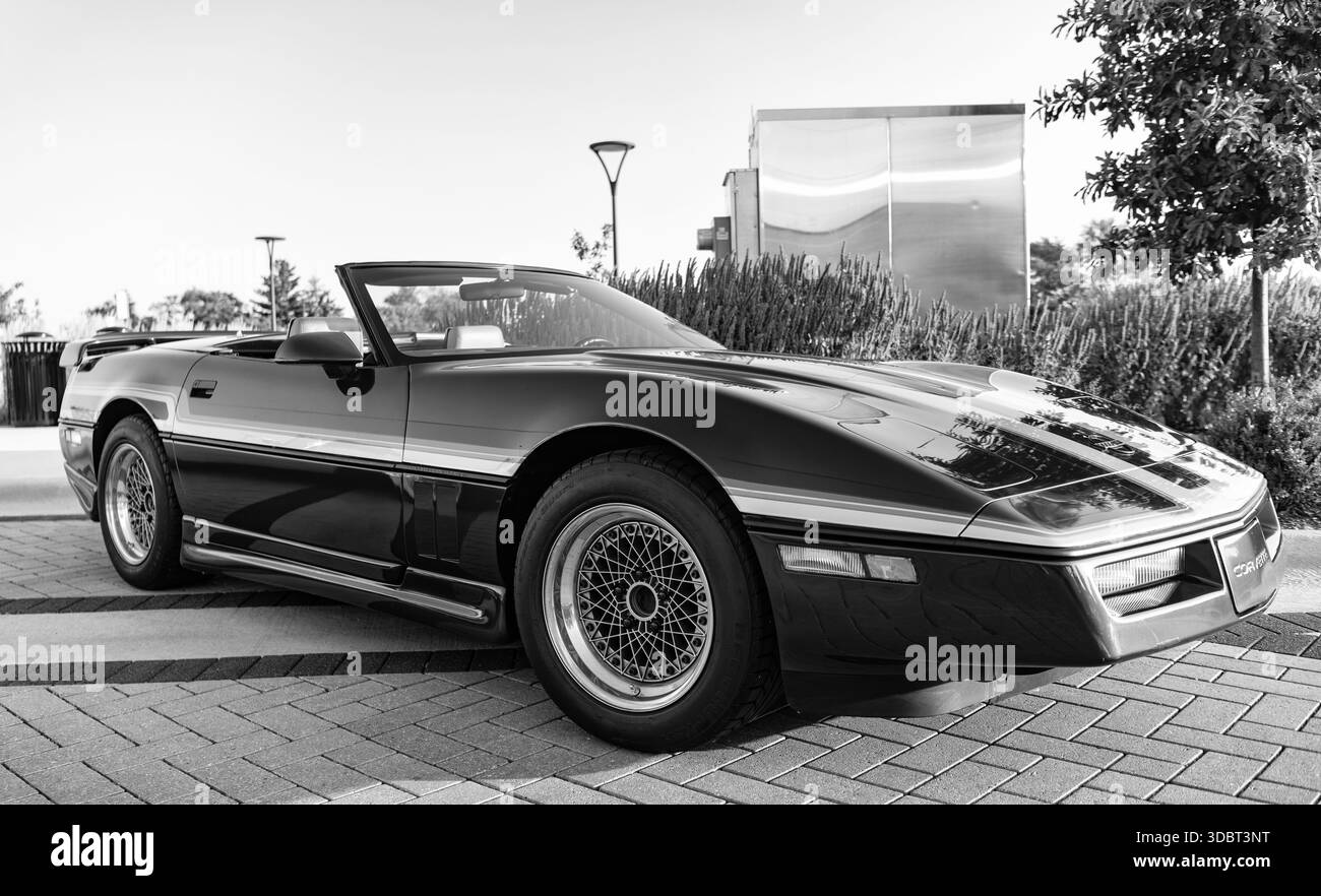 Park Ridge, Illinois, USA - August 22, 2024: Chevrolet Corvette C4 ...