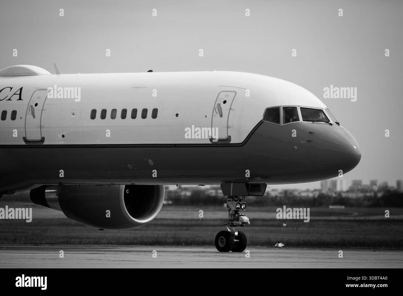 Otopeni, Romania - March 11, 2022: Boeing C32 Air Force Two or the plane carrying the Vice President of the United States of America. Stock Photo