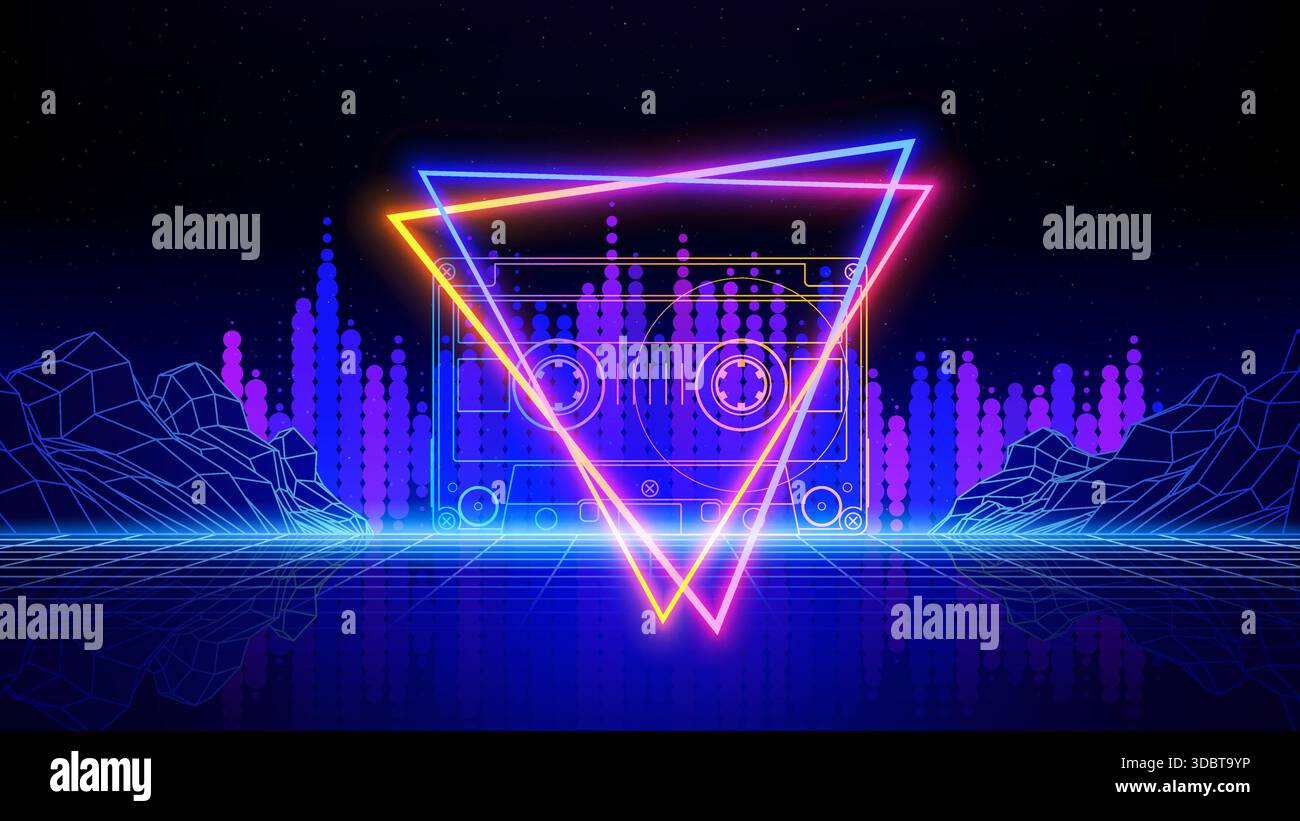 80s synthwave style illustration Stock Vector Images - Alamy