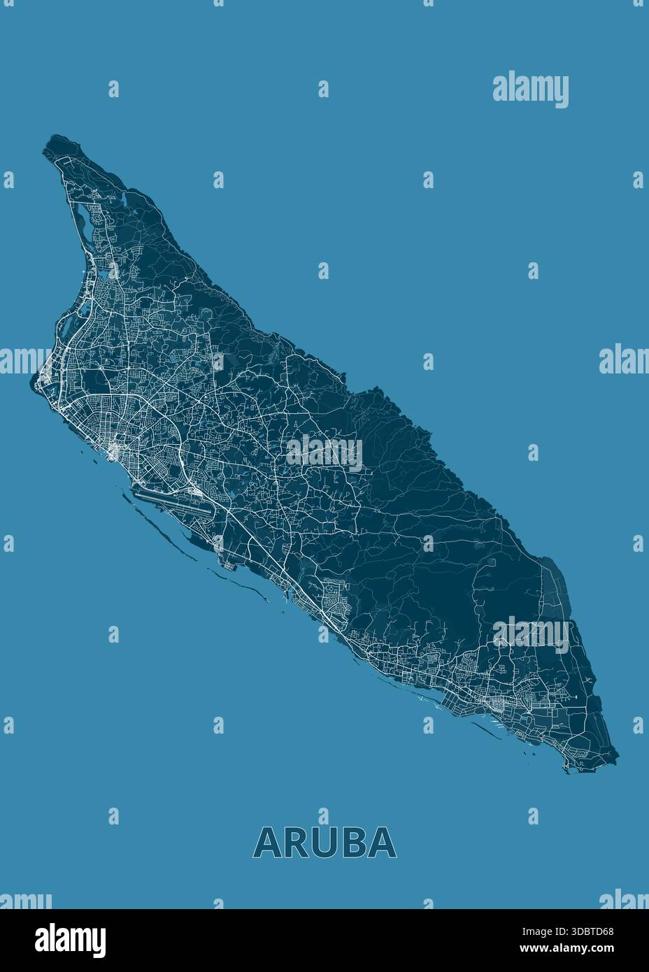 Aruba tourist map hi-res stock photography and images - Alamy