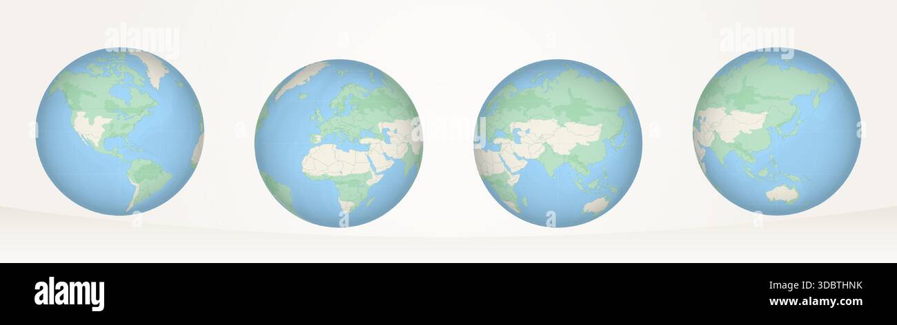 World map countries clean hi-res stock photography and images - Alamy