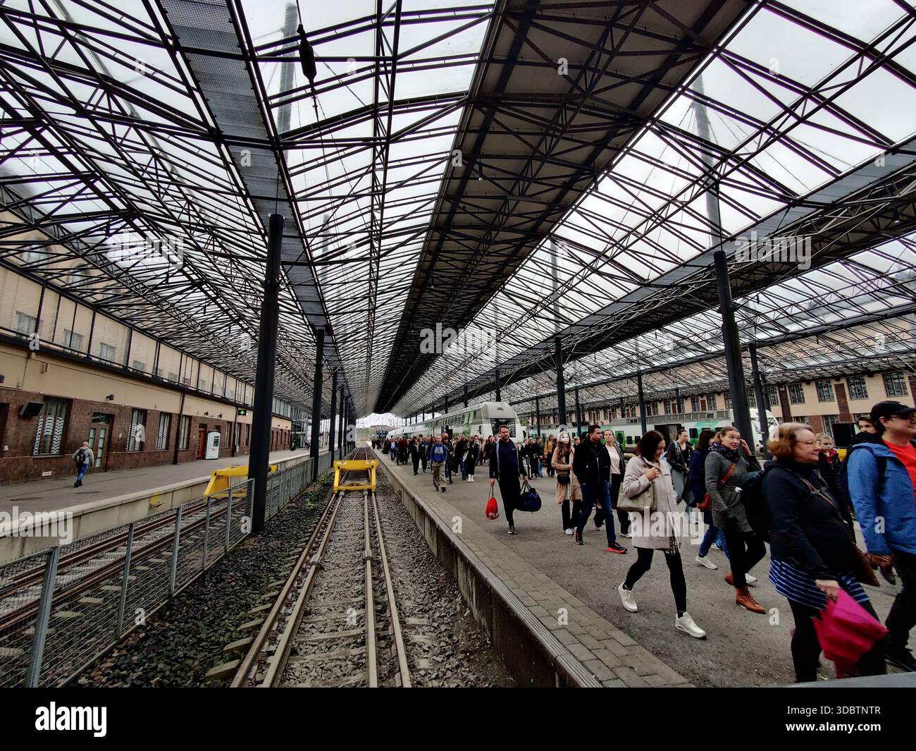 Finland, Helsinki - September, 20, 2025: Interior train platforms of ...