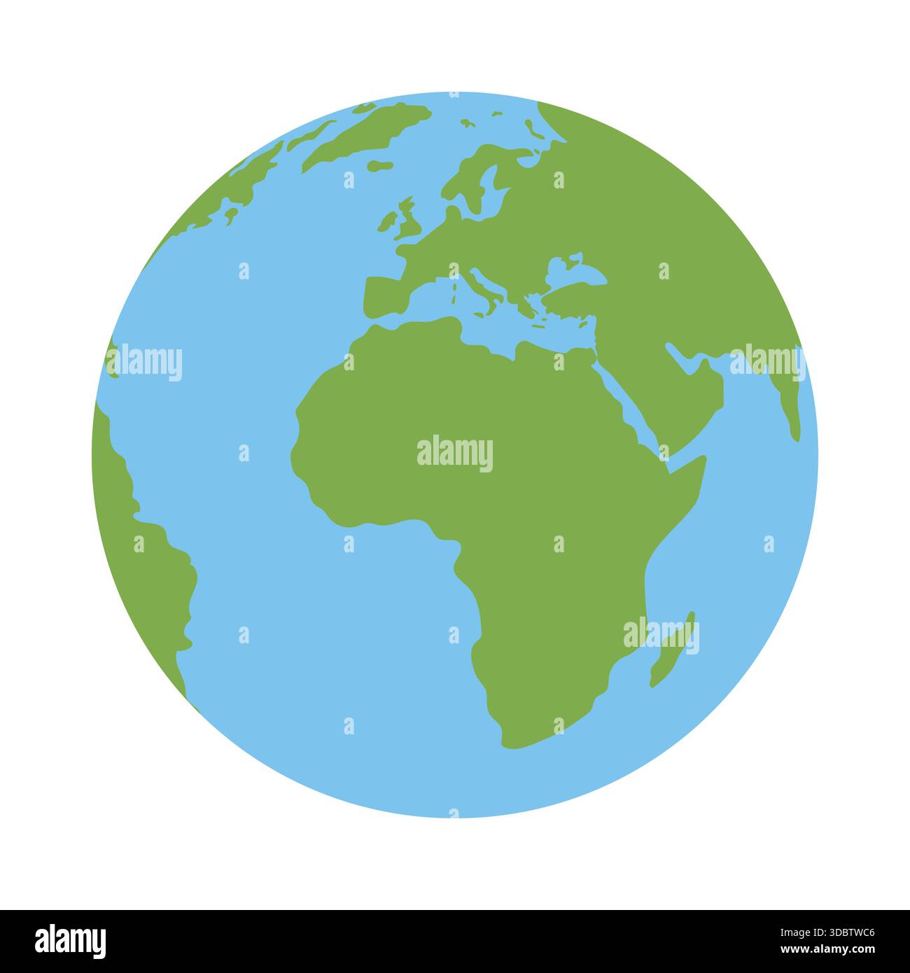 The Earth icon is a flat symbol for Earth Day. Vector illustration of a ...