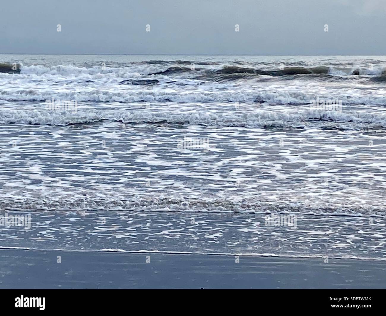 Criccieth beach north wales uk - Smartphone Captured Stock Image