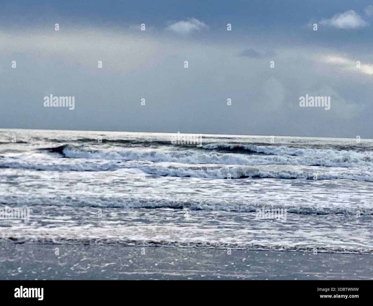 Criccieth beach north wales uk - Smartphone Captured Stock Image