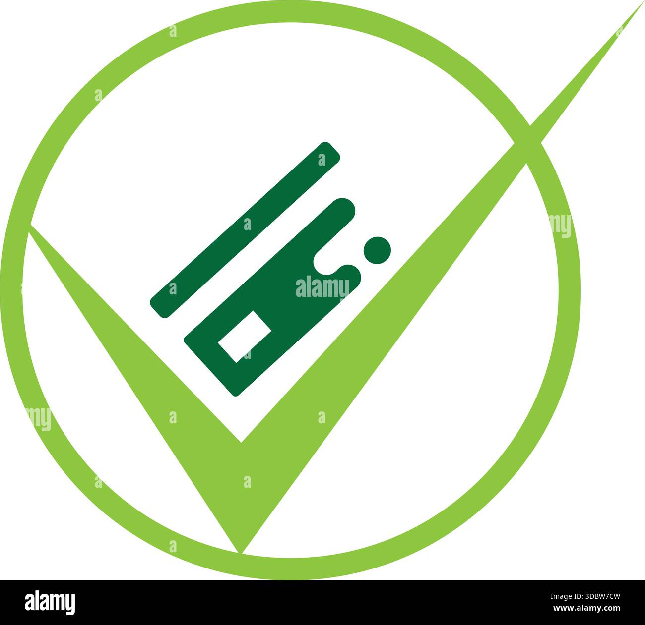 Tick Checkmark Box Business Logo Icon Vector Design Template Stock Vector