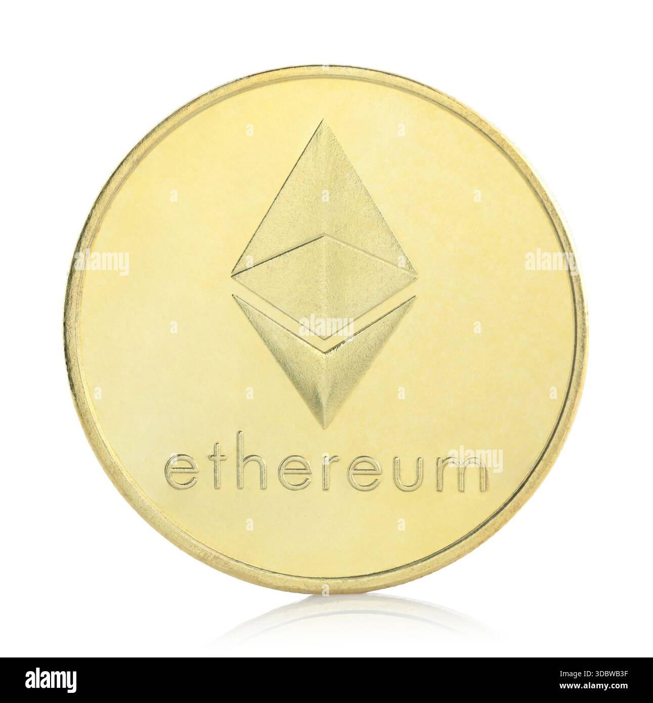 Ethereum - ETH cryptocurrency coin isolated on a transparent background.  Perfect for financial concepts, fintech illustrations, blockchain projects,  a Stock Photo - Alamy