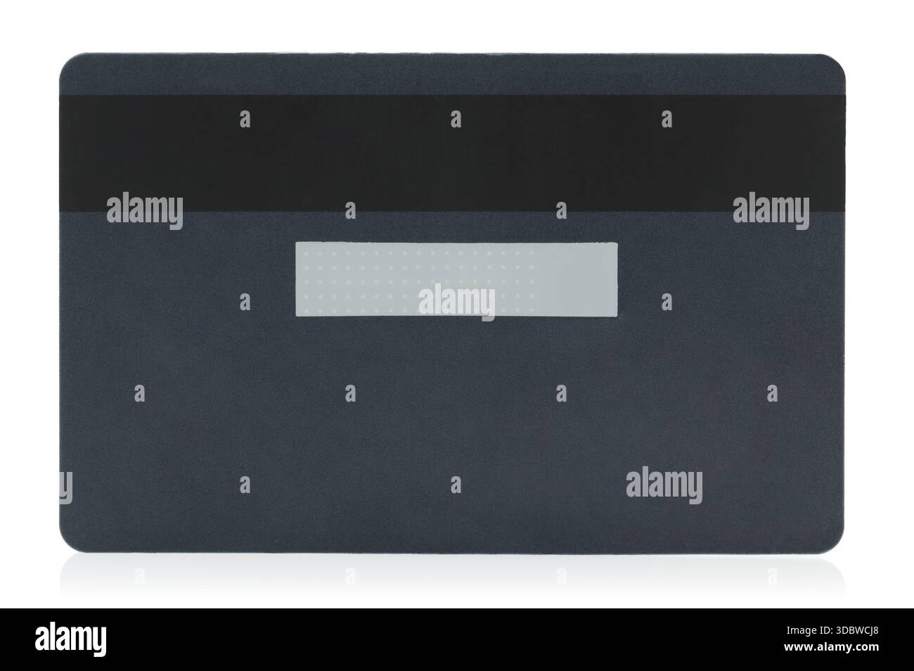 Back side of a blank bank card, isolated on a transparent background ...