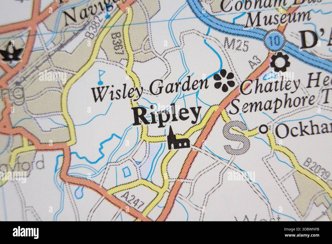 Ripley Tithe Map Ripley outline map hi-res stock photography and images - Alamy