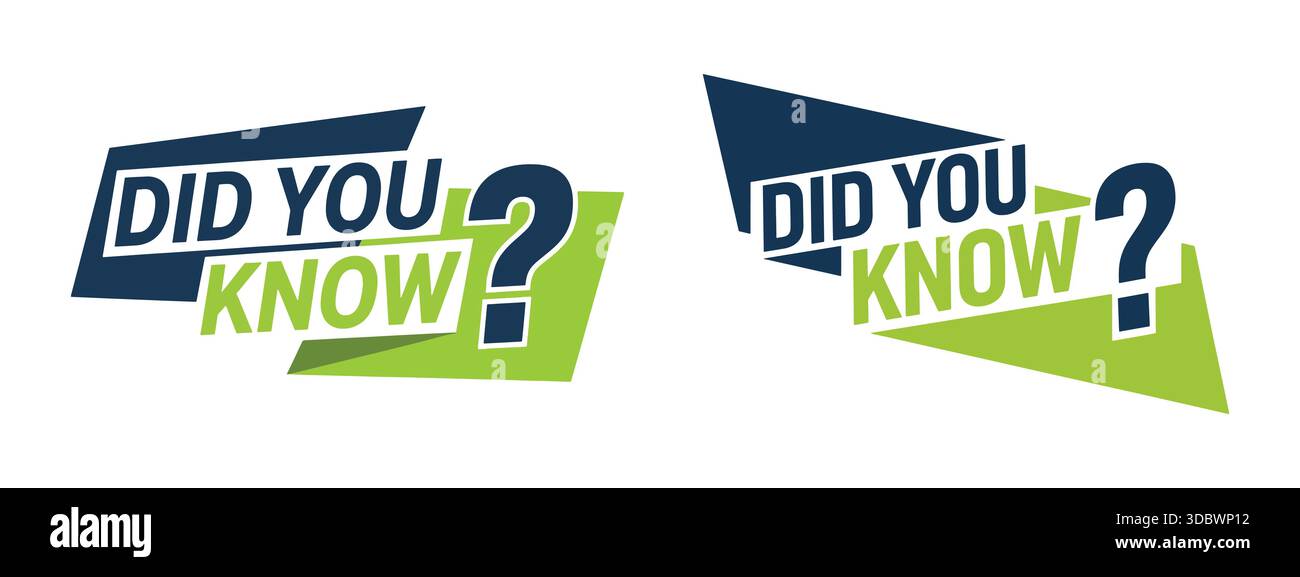 Did You Know Question Graphics Stock Vector