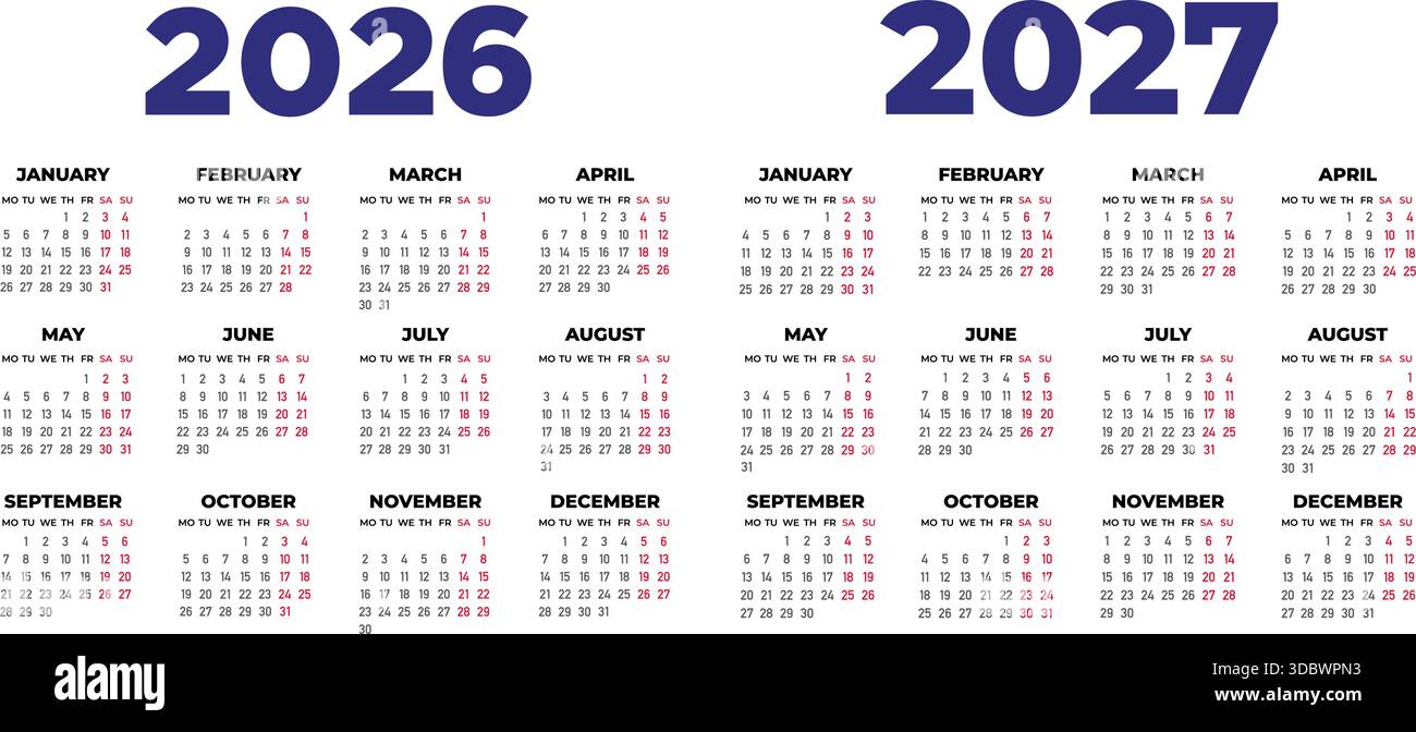 2026-2027-calendar-english-hi-res-stock-photography-and-images-alamy