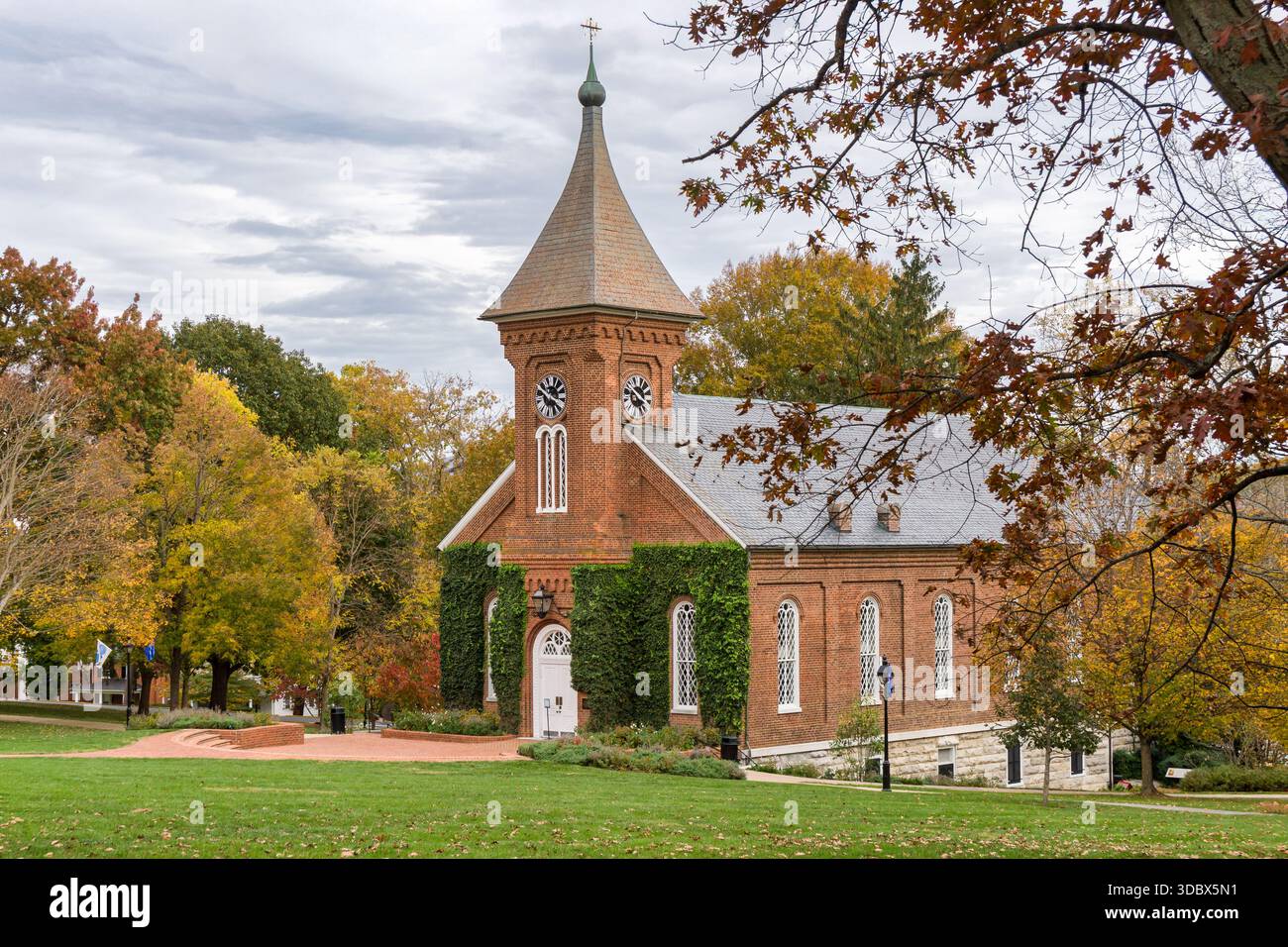 Lynchburg, VA, USA, October 26, 2025: University Chapel on the campus of Washington and Lee University. Stock Photo