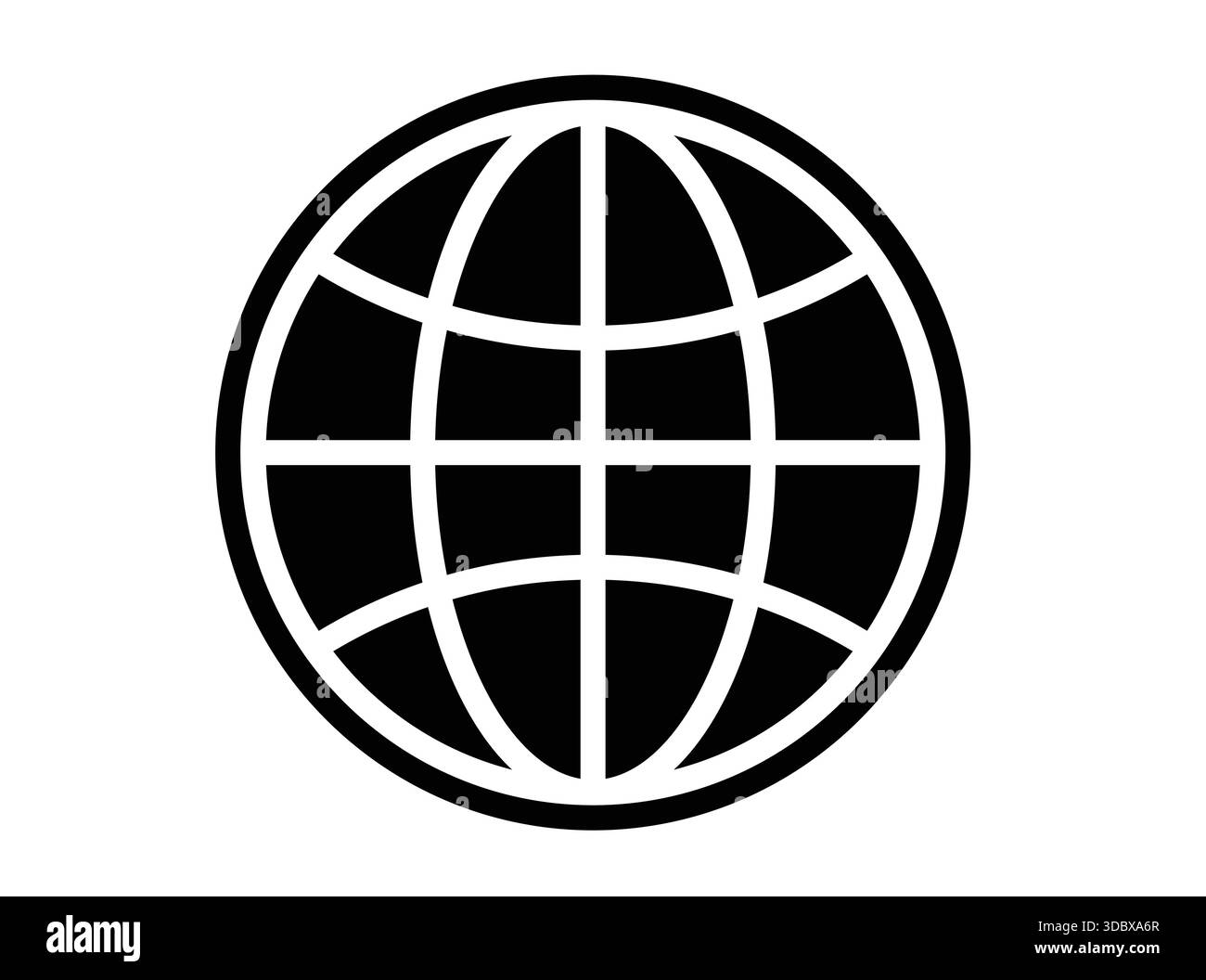 Circular connections vector icon Black and White Stock Photos & Images ...