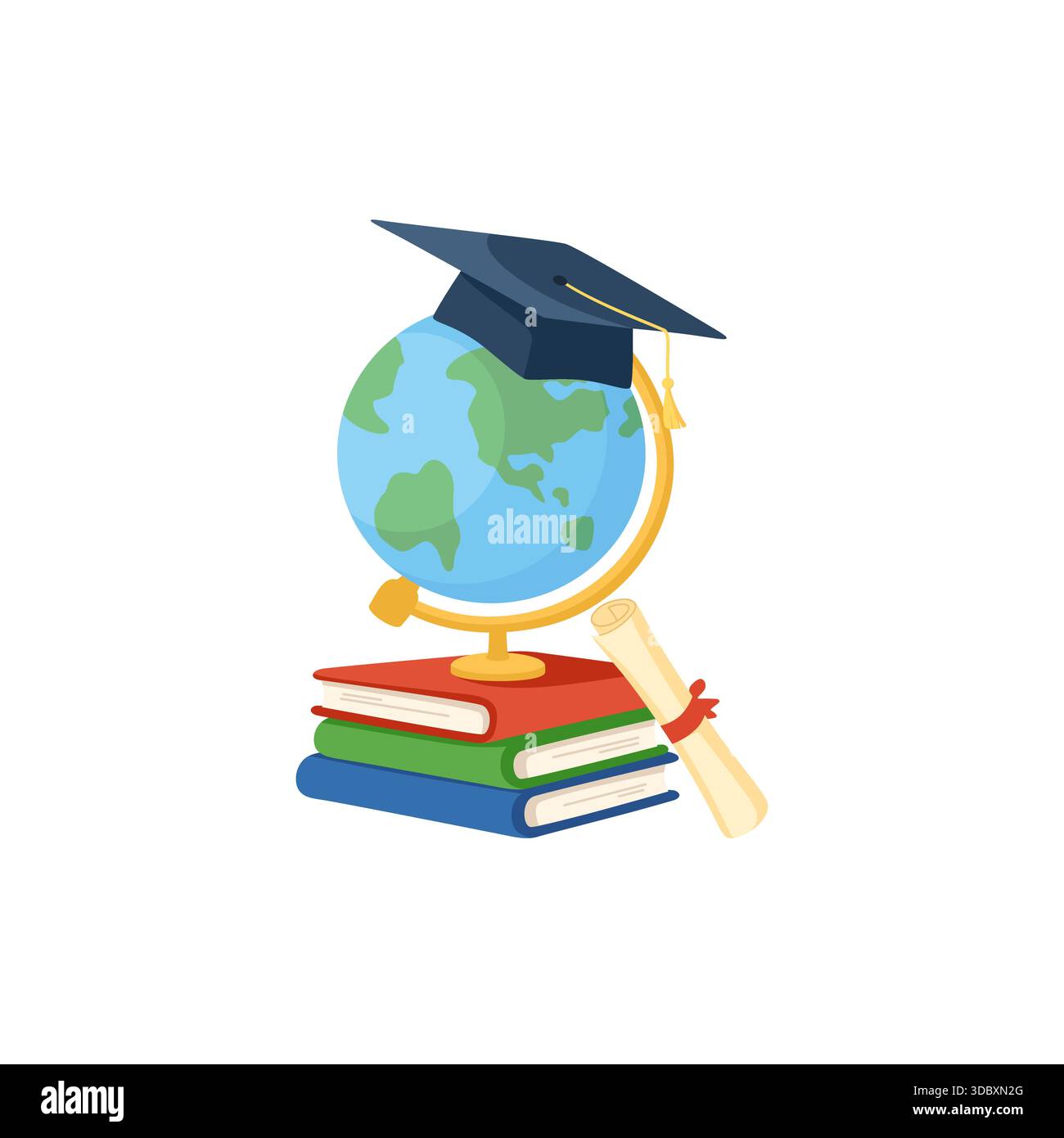 Global Education Study Abroad Concept Stock Vector