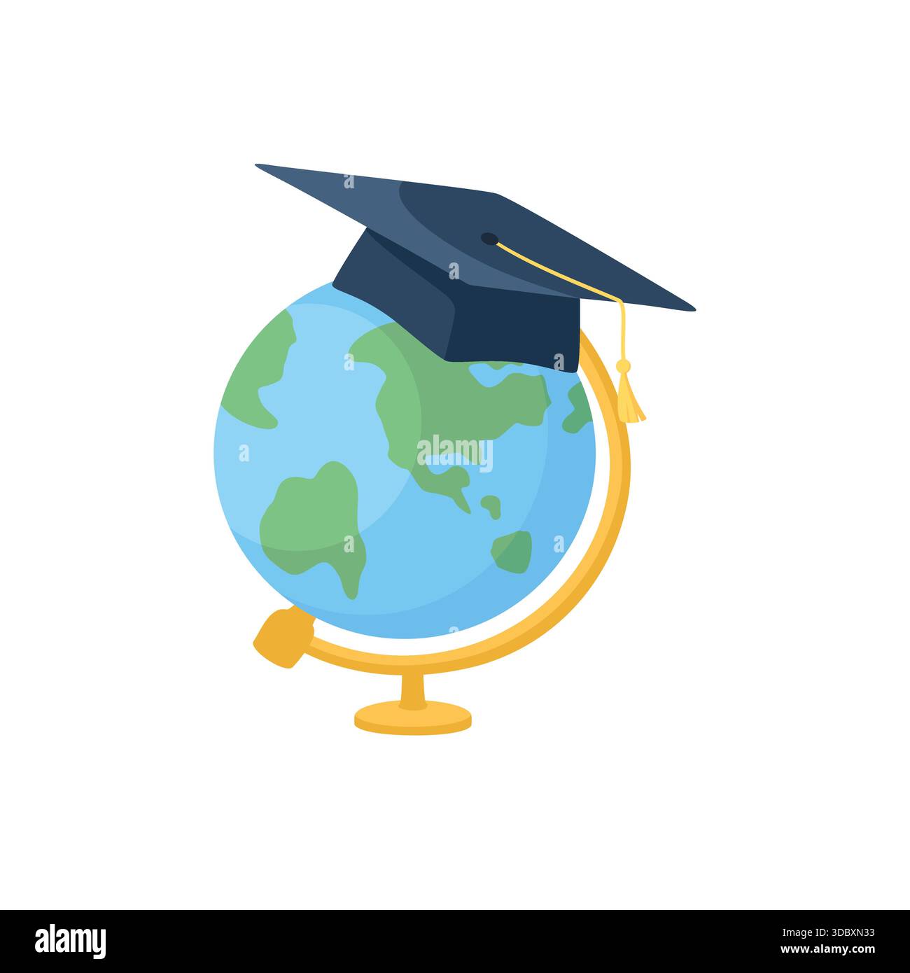 Global Education Learning Concept Illustration Stock Vector