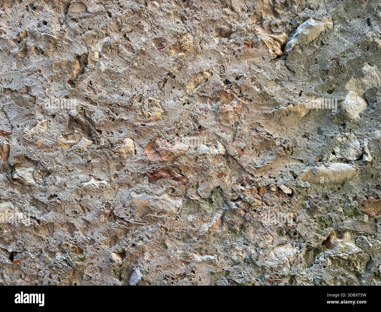 Gray stone wall surface background Stock Photo
