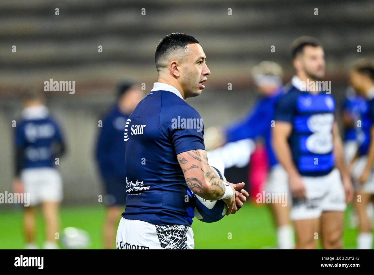 Michael RURU of Vannes during the Pro D2 match between Beziers and ...