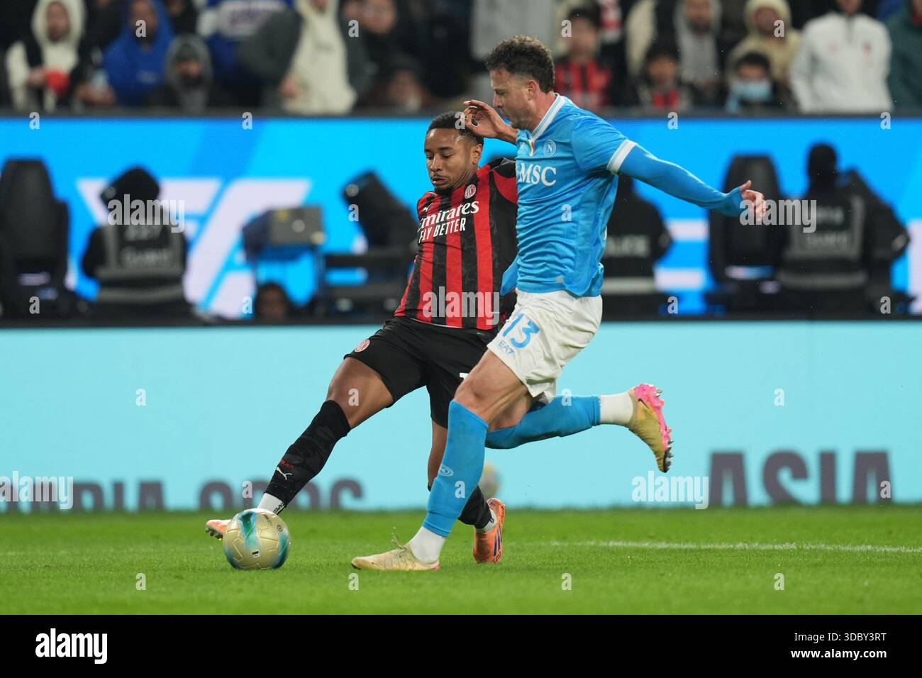 AC Milan's Christopher Nkunku during the EA Sports FC italian Supercup ...