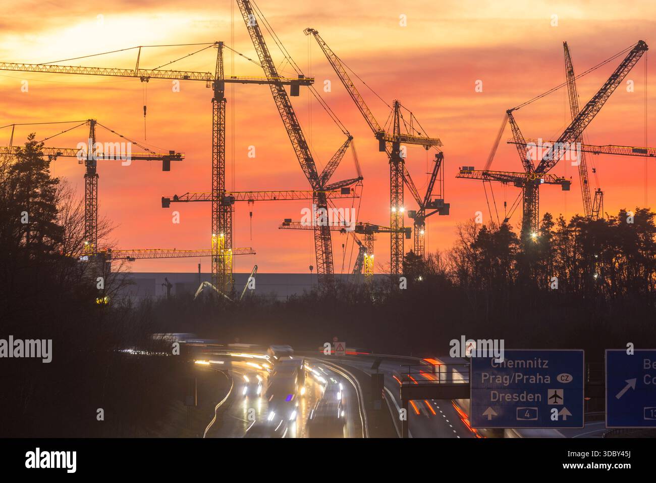 Wunderschone Baustelle A4 Dresden Bild