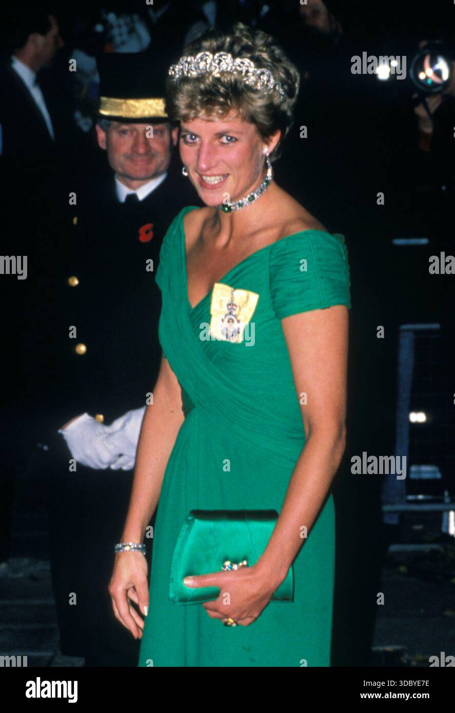 HRH THE PRINCESS DIANA OF WALESArriving For A Banquet At The hrh-the-princess-diana-of-walesarriving-for-a-banquet-at-the