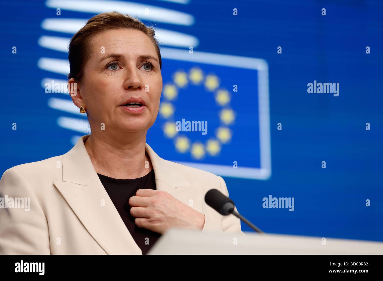 Denmark s Prime Minister Mette Frederiksen Speaks During A Media denmark-s-prime-minister-mette-frederiksen-speaks-during-a-media