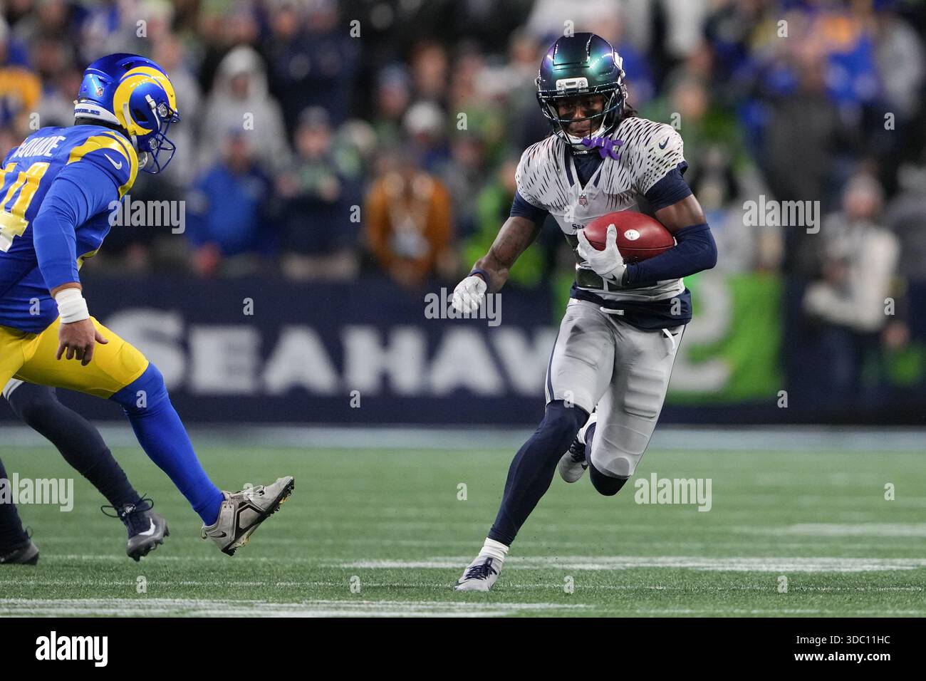 Seattle Seahawks wide receiver Rashid Shaheed runs for a touchdown ...