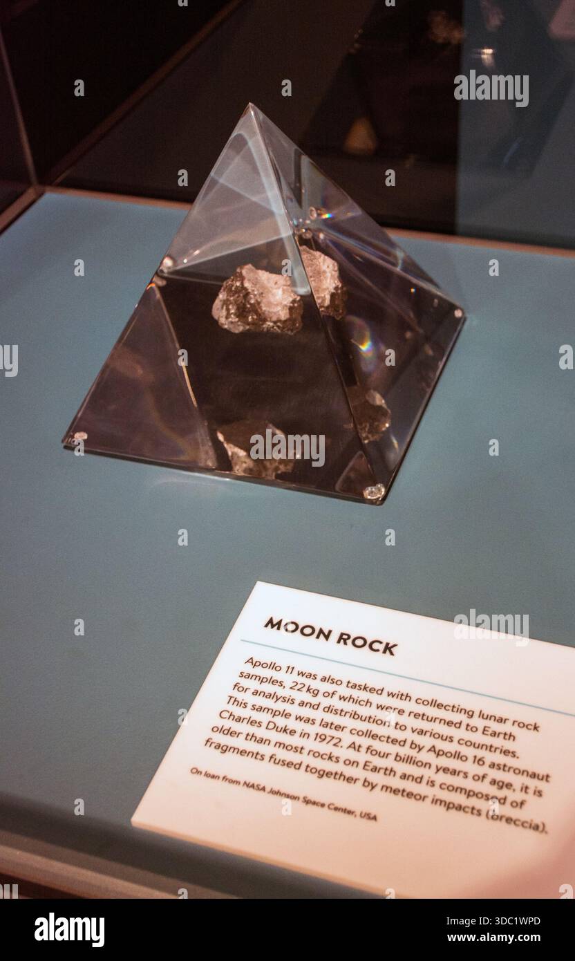Moon Rock , one sample of lunar rock which was collected by NASA Apollo ...