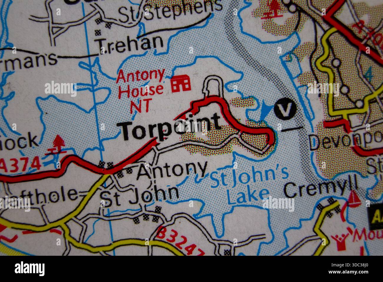 Map of torpoint hi-res stock photography and images - Alamy