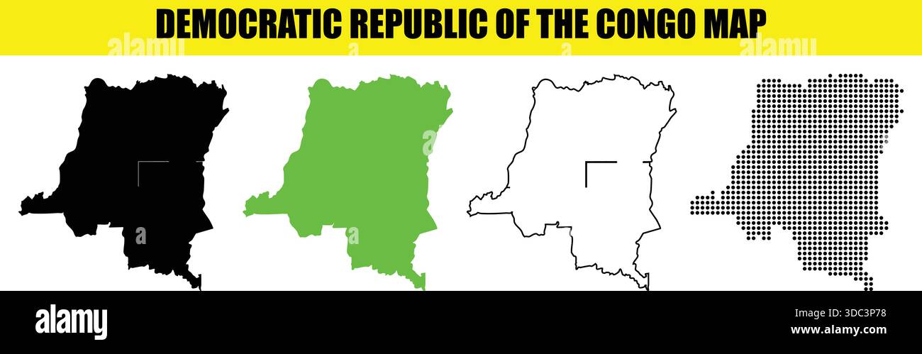 Dr congo eps map hi-res stock photography and images - Alamy