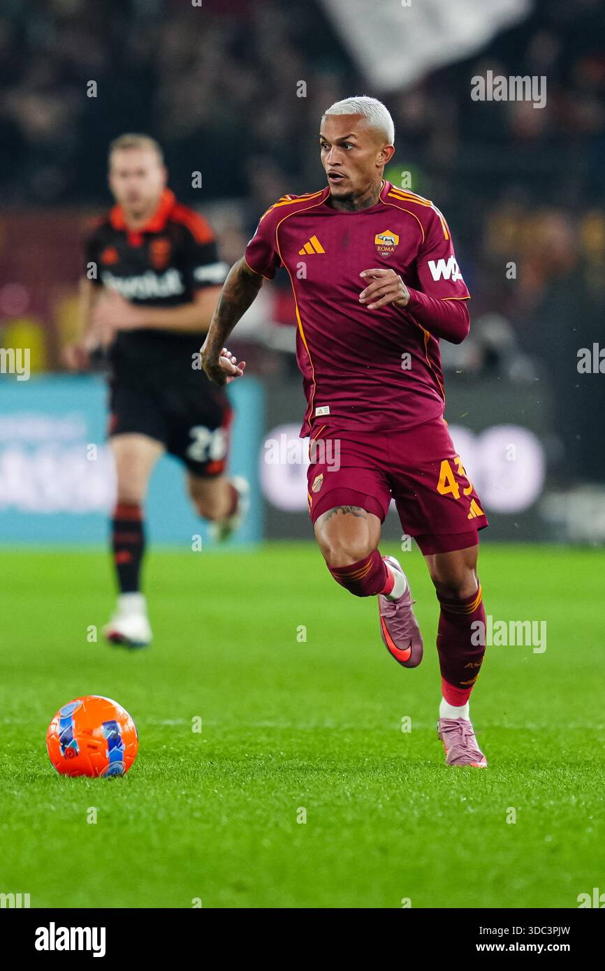 Wesley Roma R&b Wesley of AS Roma in action during the Serie A Enilive match between AS ...