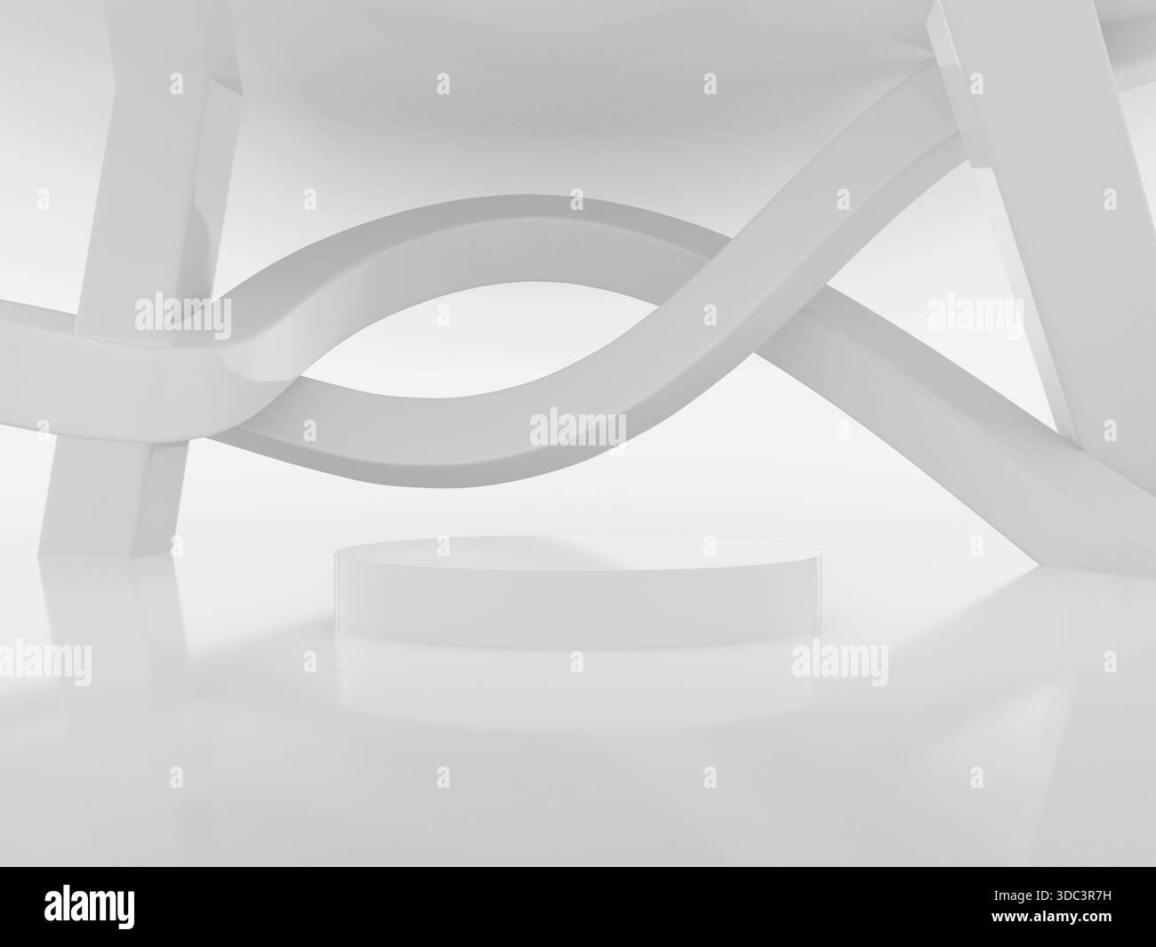 3D render shape stage perfection abstract Stock Photo