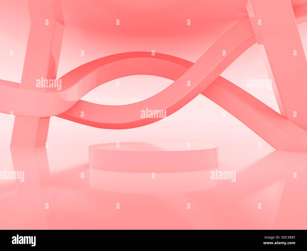 3D render shape stage perfection abstract Stock Photo