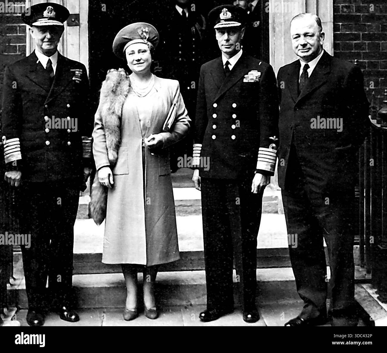 The King and Queen At The Admiralty - (left to right) Admiral of